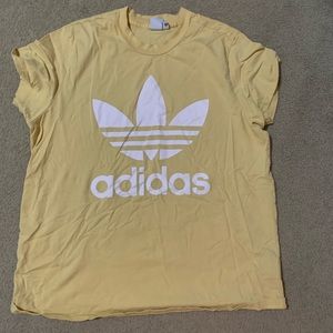 yellow adidas t-shirt